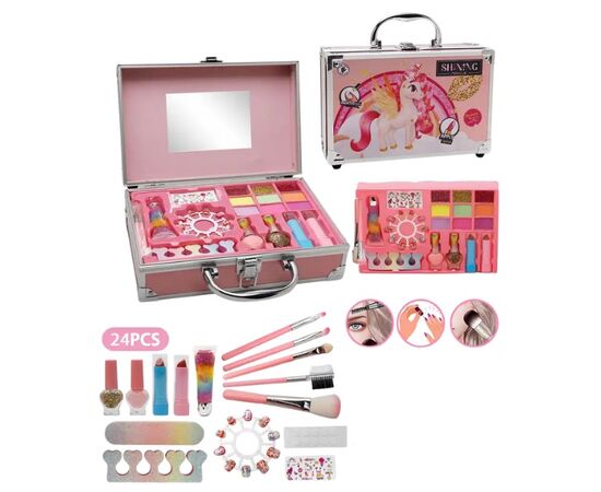 Набор для макияжа в чемоданчике с единорогом