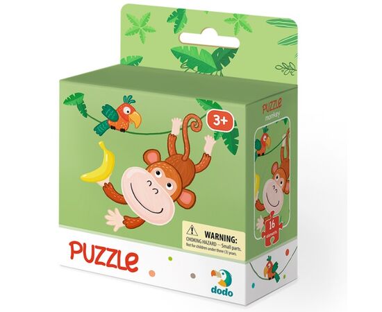 Пазл от бренда Dodo "Обезьянка", 16 элементов
