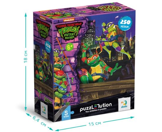 Пазл от бренда Dodo «Донателло и Микеланджело» серия Черепашки ниндзя, 250 элементов