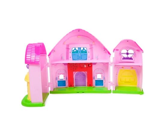 Кукольный домик с аксессуарами "Мой счастливый дом", со звуковыми и световыми эффектами