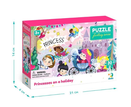 Пазл от бренда Dodo "Принцессы на отдыхе" серия Фэнтэзи, 30 элементов