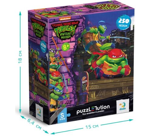 Пазл от бренда Dodo «Леонардо и Рафаэль» серия Черепашки ниндзя, 250 элементов