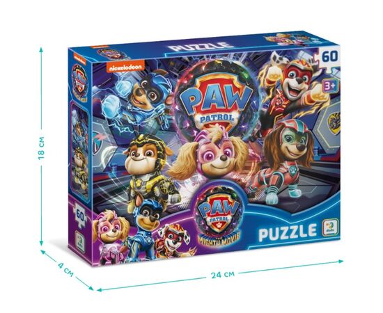 Пазл от бренда Dodo "Операция взрыв метеорита", серия Щенячий патруль, 60 элементов