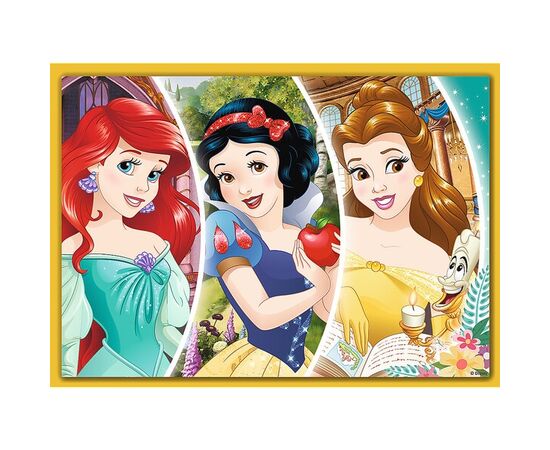 Пазл от бренда Trefl 4 в 1 "Счастливый день принцесс Диснея ", на 35, 48, 54 и 70 элементов