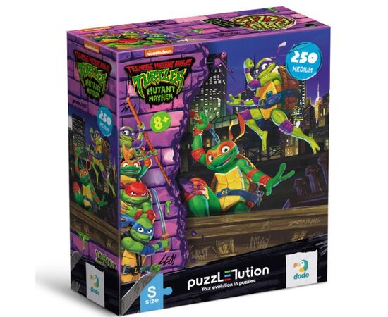 Пазл от бренда Dodo «Донателло и Микеланджело» серия Черепашки ниндзя, 250 элементов