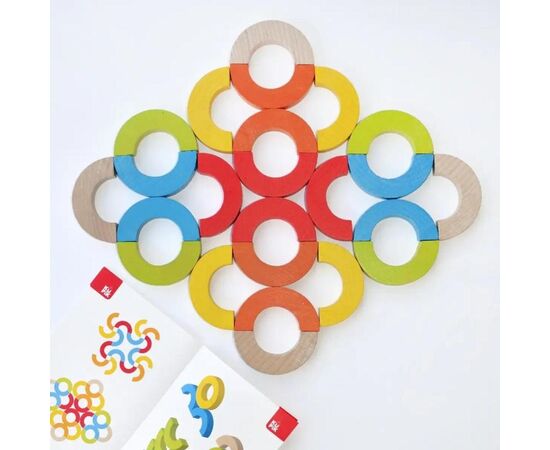 Деревянная мозаика - балансир "Радужные дуги" от бренда KuPik