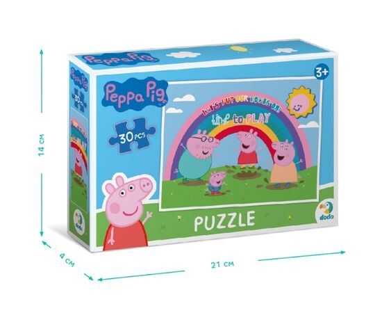Пазл от бренда Dodo «Время играть», серия Свинка Пеппа, 30 элементов