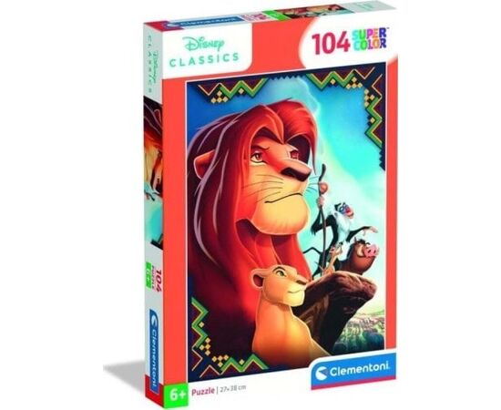 Пазл от бренда Clementoni "Король Лев", 104 элемента Пазл от бренда Clementoni "Король Лев", 104 элемента
