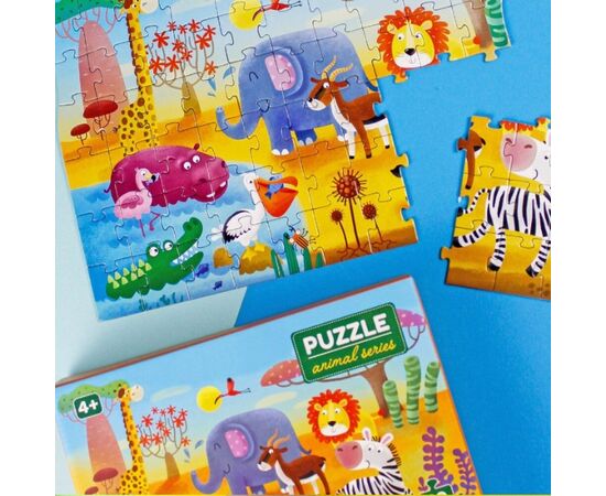 Пазл от бренда Dodo "В жаркой Африке" серия Животные, 60 элементов