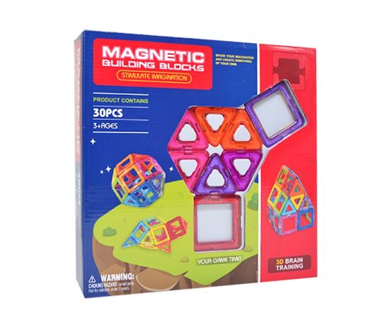 Магнитный конструктор, 30 деталей