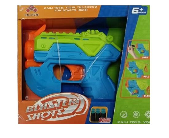 Мини-бластер и 3 мягкие пули от бренда Essa Toys