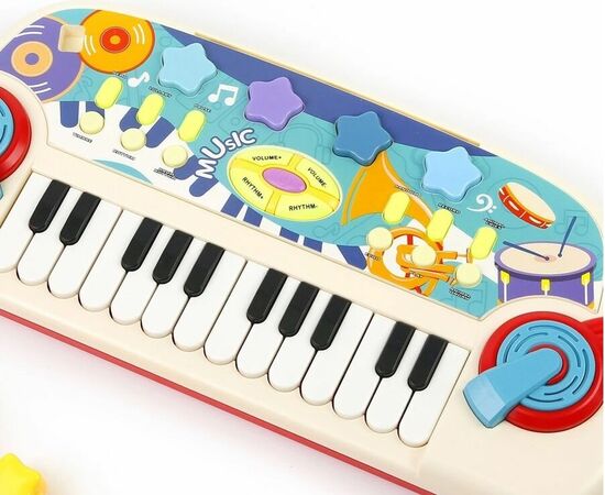 Детский синтезатор с микрофоном