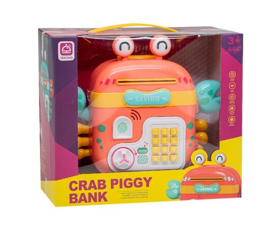 Копилка-сейф в виде рюкзака "Крабик"