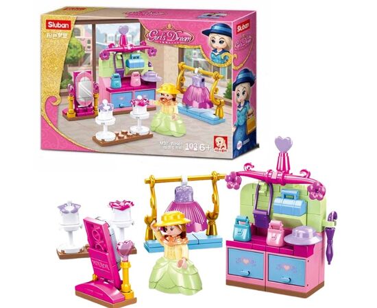 Конструктор от бренда Sluban “Магазин одежды”, 103 элемента