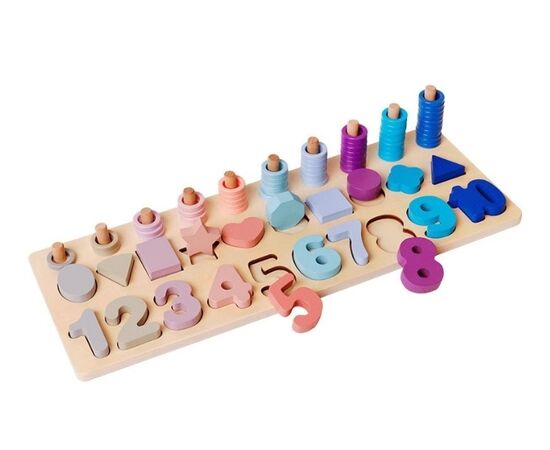 Деревянный сортер "Логарифмическая доска с числами" Деревянный сортер "Логарифмическая доска с числами"