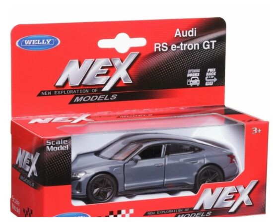 1:34 Металлическая машинка Audi RS e-tron GT  от бренда Welly