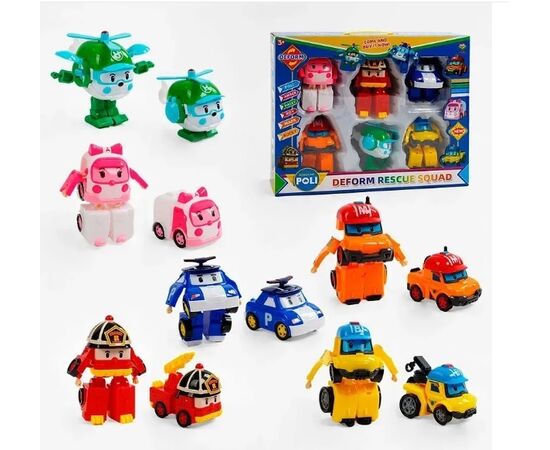Набор трансформеров "Спасательная команда" из м/ф Робокар Поли