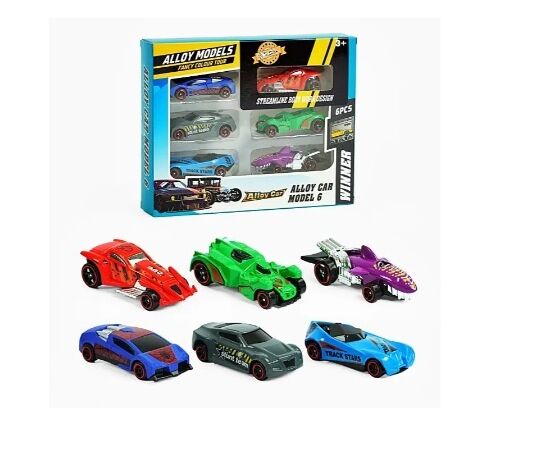 Набор металлических машинок, 6 штук Набор металлических машинок, 6 штук