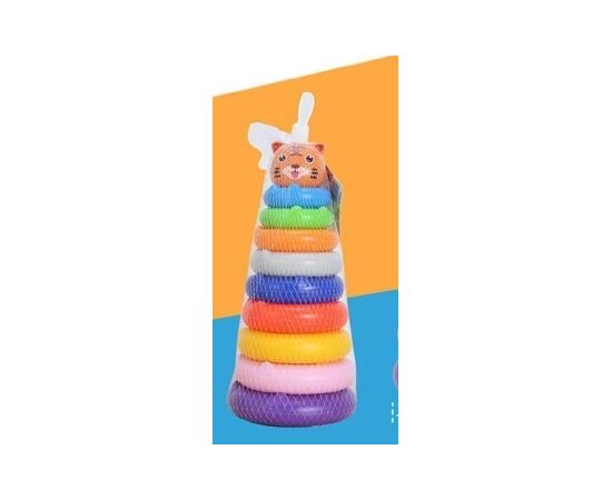 Пирамидка "Тигрёнок", 8 колец Пирамидка "Тигрёнок", 8 колец