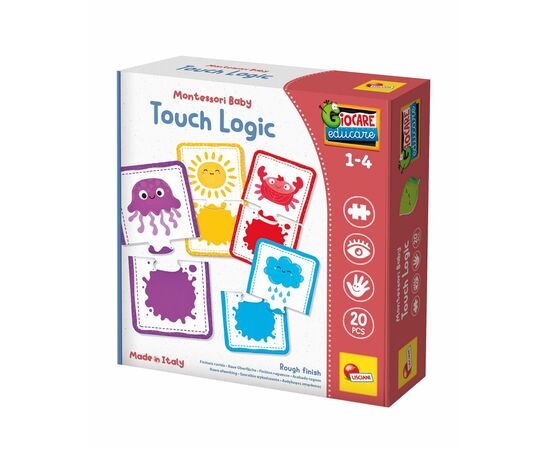 Развивающая тактильная игра "Montessori baby" от бренда Lisciani Развивающая тактильная игра "Montessori baby" от бренда Lisciani