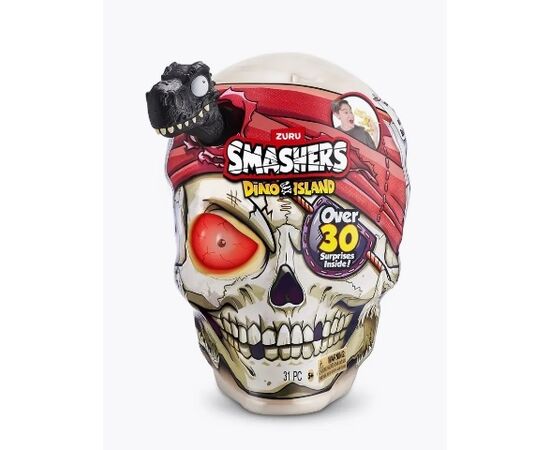 Череп-сюрприз Smashers "Остров динозавров" от бренда Zuru, 30 сюрпризов