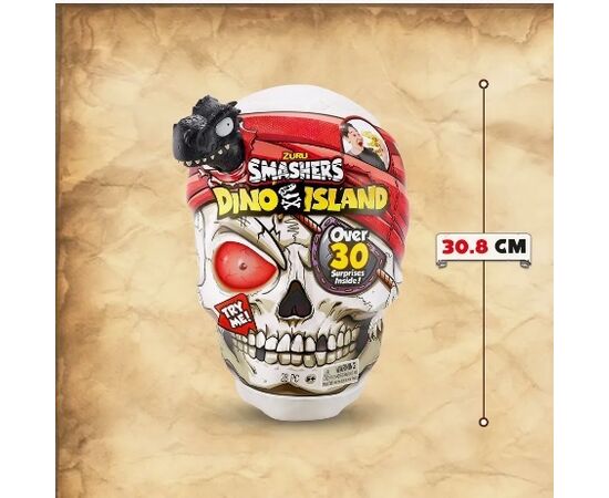 Череп-сюрприз Smashers "Остров динозавров" от бренда Zuru, 30 сюрпризов