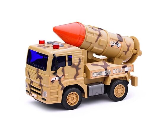 1:20 Инерционная машина "Грузовик с ракетной установкой" от бренда Wenyi, со светом и звуком 1:20 Инерционная машина "Грузовик с ракетной установкой" от бренда Wenyi, со светом и звуком