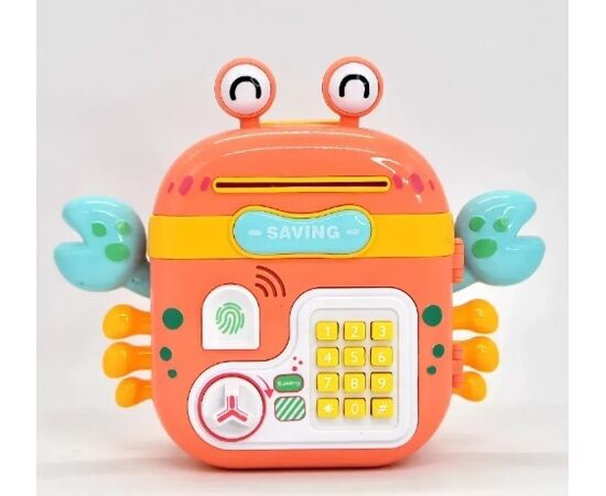 Копилка-сейф в виде рюкзака "Крабик"