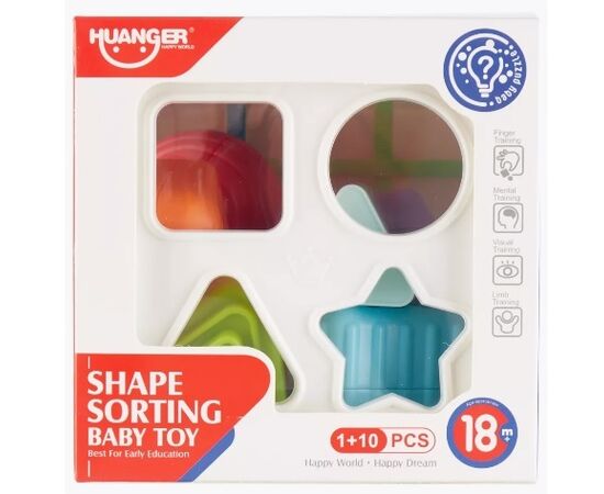 Развивающий сортер с резиночками от бренда Huanger Развивающий сортер с резиночками от бренда Huanger