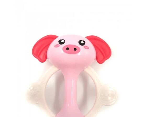 Музыкальная погремушка с подсветкой "Поросенок"