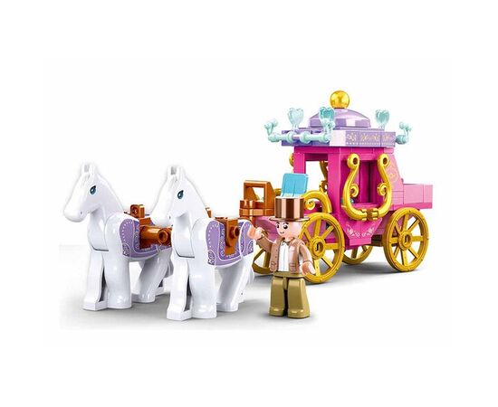 Конструктор от бренда Sluban “Карета с двумя лошадьми”, 139 элементов
