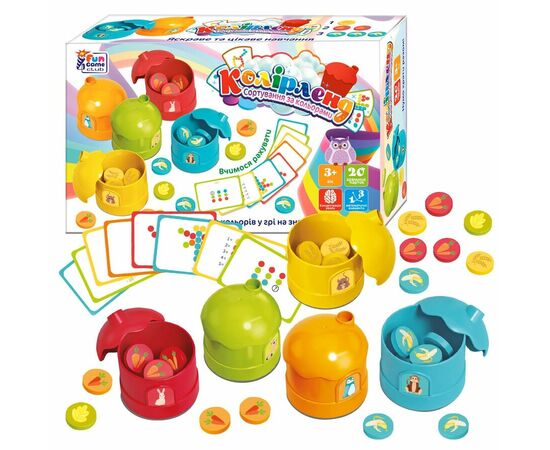 Развивающая игра - сортер "Цветные домики" от бренда Fun Game Club Развивающая игра - сортер "Цветные домики" от бренда Fun Game Club