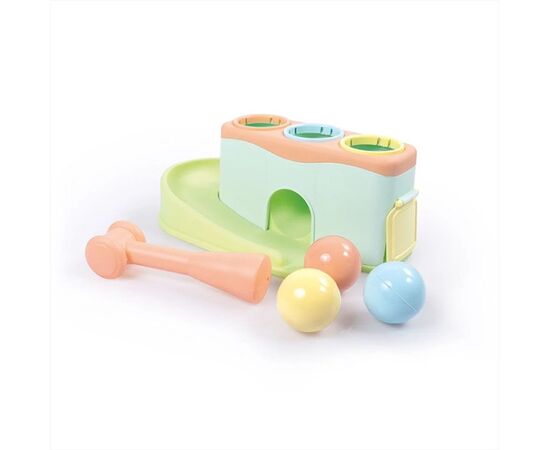 Сортер-горка с мячиками и молоточком от бренда Dolu