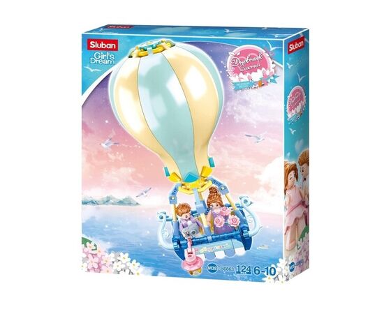 Конструктор от бренда Sluban “Воздушный шар”, 124 элемента