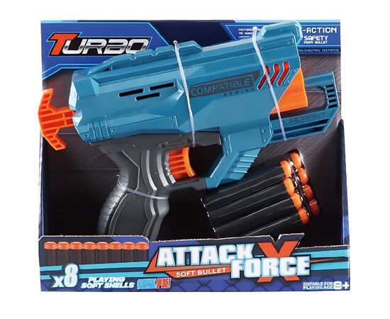Бластер "Turbo" с 8 круглыми пулями