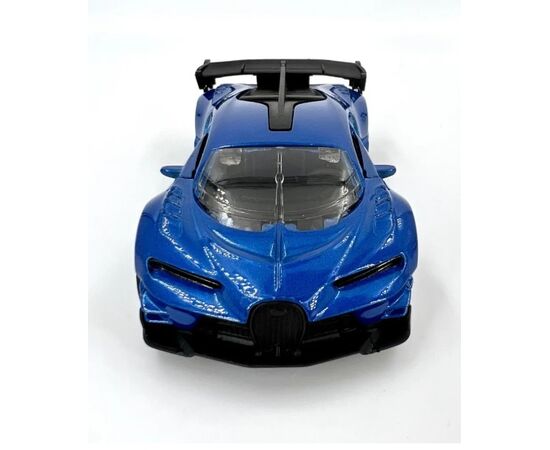 1:32 Металлическая машинка Bugatti Chiron, синяя