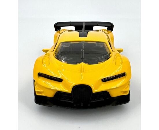 1:32 Металлическая машинка Bugatti Chiron, желтая 1:32 Металлическая машинка Bugatti Chiron, желтая
