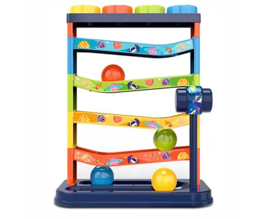 Горка с шариками и молоточком