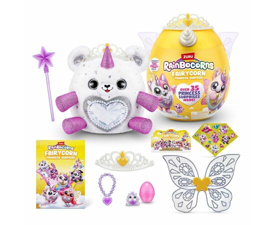 Плюшевая игрушка-сюрприз Rainbocorns Fairycorn Princess от бренда Zuru, 35 сюрпризов