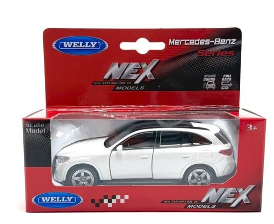 1:34 Металлическая машинка Mercedes-Benz GLC от бренда Welly