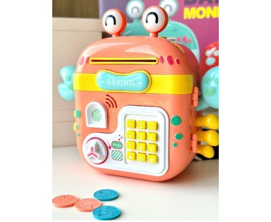 Копилка-сейф в виде рюкзака "Крабик"