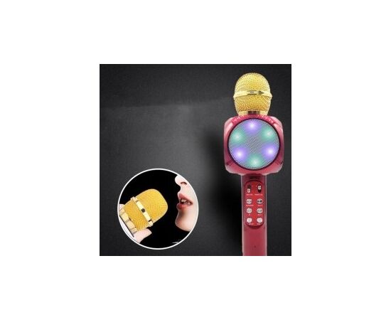 Беспроводной караоке-микрофон WS-1816, красный