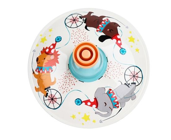 Металлическая вращающаяся юла "Цирковые животные" Металлическая вращающаяся юла "Цирковые животные"