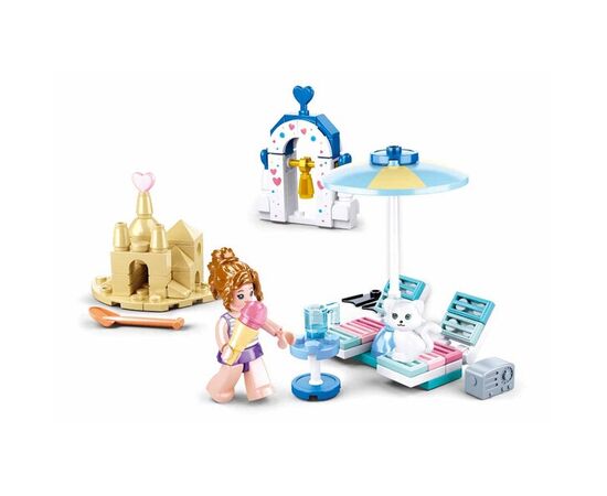 Конструктор от бренда Sluban “Райский пляж”, 102 элемента