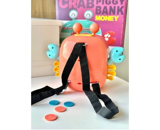 Копилка-сейф в виде рюкзака "Крабик"