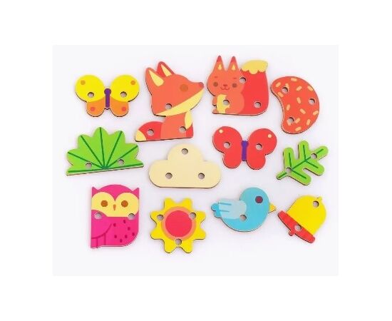 Деревянная игра-шнуровка "Деревце"