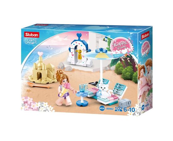 Конструктор от бренда Sluban “Райский пляж”, 102 элемента