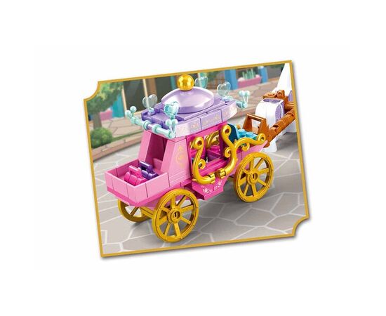 Конструктор от бренда Sluban “Карета с двумя лошадьми”, 139 элементов