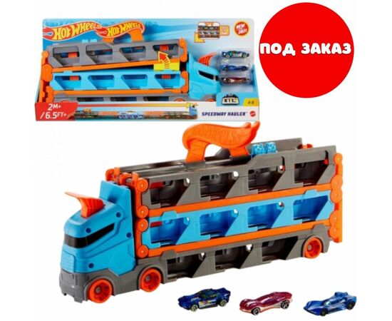 Hot Wheels Грузовик-транспортер «Супергонки» Hot Wheels Грузовик-транспортер «Супергонки»