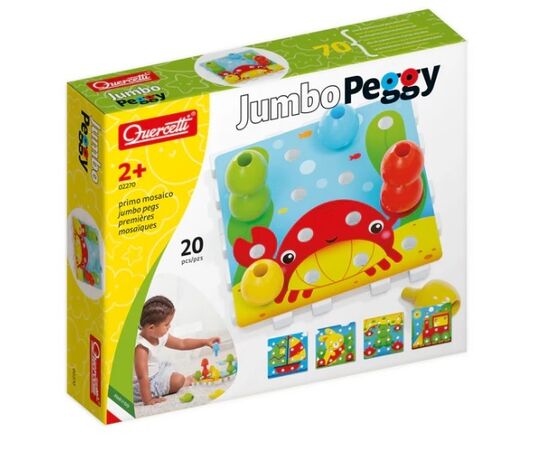 Крупная мозайка "Jumbo Peggy" от бренда Quercetti